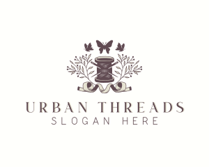 Sewing Spool Thread logo design