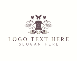 Sewing Spool Thread Logo