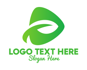 Leaf - Abstract Leaf Shape logo design