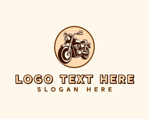 Motorcross - Racing Motorcycle Biker logo design