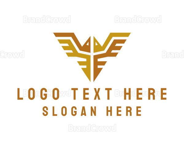 Tribal Bird Wings Logo