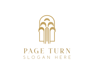 Book - Luxury Book Wisdom logo design