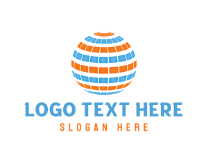 Foreign - Solar Panel Globe logo design
