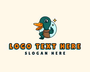 Happy - Duck Bird Game logo design