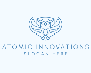 Blue Owl Outline logo design