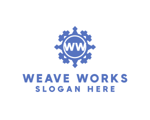 Weave - Geometric Textile Weave logo design