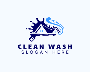 Home Pressure Wash Cleaning logo design