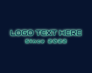 Streamer - Gaming Laser Neon logo design