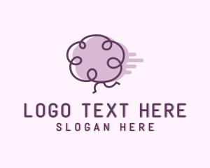 Courier - Fast Brain Doodle logo design