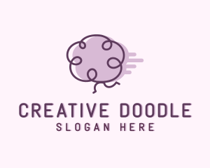 Fast Brain Doodle logo design