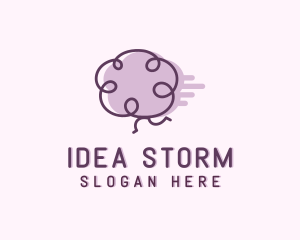 Fast Brain Doodle logo design