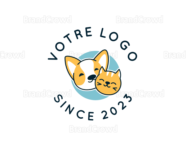 Corgi Dog Kitten Pet Logo