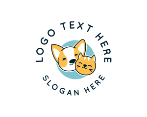 Corgi Dog Kitten Pet Logo