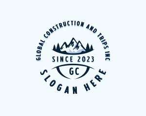 Tourist - Forest Mountain Summit logo design