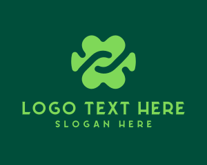 Leaf - Abstract Lucky Cloverleaf logo design