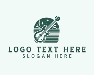 Instrumentalist - Guitar Music Performer logo design