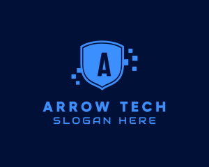 Tech Shield Data logo design