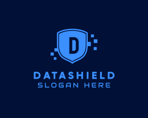 Tech Shield Data logo design