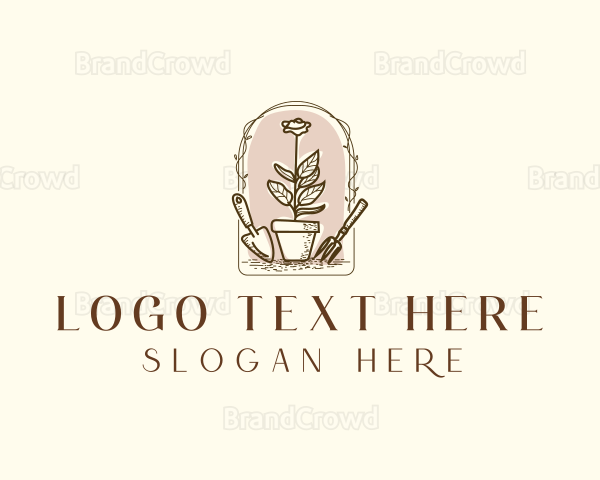 Garden Floral Landscaping Logo