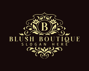 Floral Leaf Boutique logo design