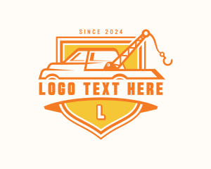 Vehicle - Towing Truck Vehicle logo design