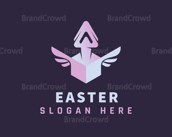 Gradient Courier Wings Logo