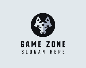 Gaming Coyote Wolf logo design