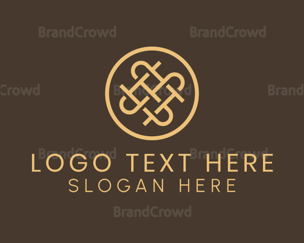 Elegant Interweave Basket Logo