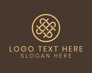 Fabric - Elegant Interweave Basket logo design