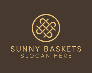 Elegant Interweave Basket logo design