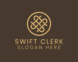 Elegant Interweave Basket logo design