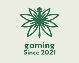 Cannabis - Green Cannabis Dragonfly logo design