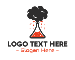 Toxic - Volcano Science Lab logo design