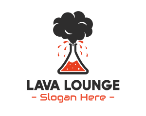 Lava - Volcano Science Lab logo design