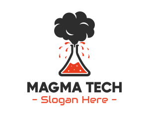 Magma - Volcano Science Lab logo design