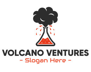 Eruption - Volcano Science Lab logo design