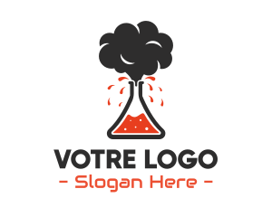 Smoke - Volcano Science Lab logo design