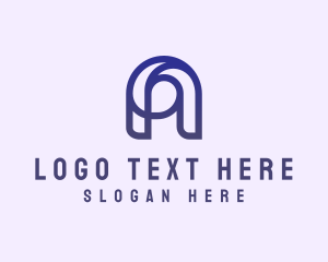 Stock Broker - Media Tech Letter A logo design