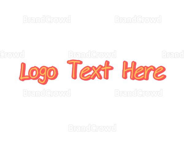 Kid Marker Handwriting Logo