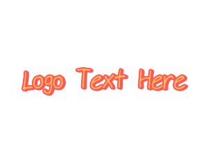 Kid Marker Handwriting Logo