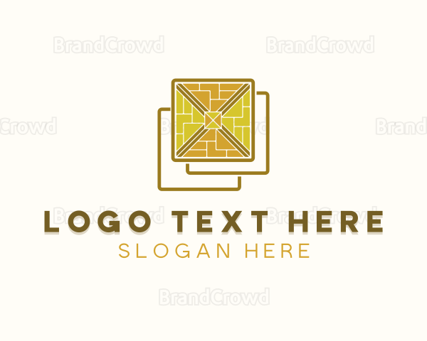 Interior Design Tile Pavement Logo
