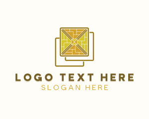 Home Depot - Interior Design Tile Pavement logo design