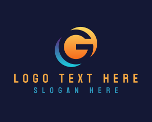 Tech - Creative Media Eclipse Letter G logo design