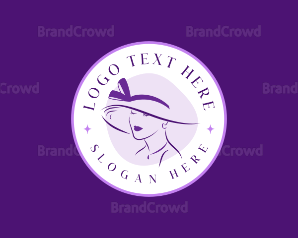 Beauty Fashion Hat Logo