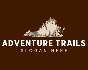 Virginia Cave Adventure logo design