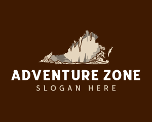 Virginia Cave Adventure logo design