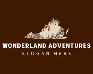 Virginia Cave Adventure logo design