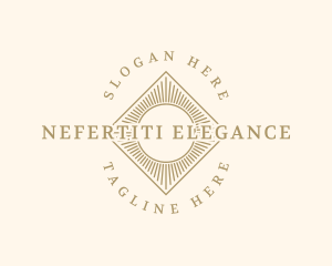 Elegant Art Deco Sunburst logo design