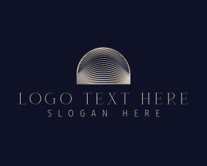 Gradient - Line Wave Arch logo design