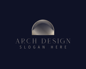 Arch - Line Wave Arch logo design